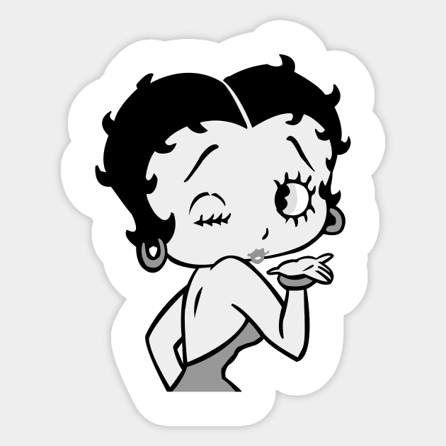 Betty boop black and white discount